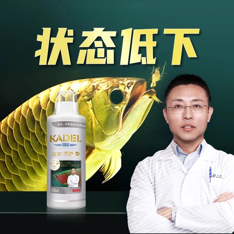 玛豆V7龙鱼维生素虎鱼魟鱼营养液维他命水族观赏鱼厌食益生菌水剂