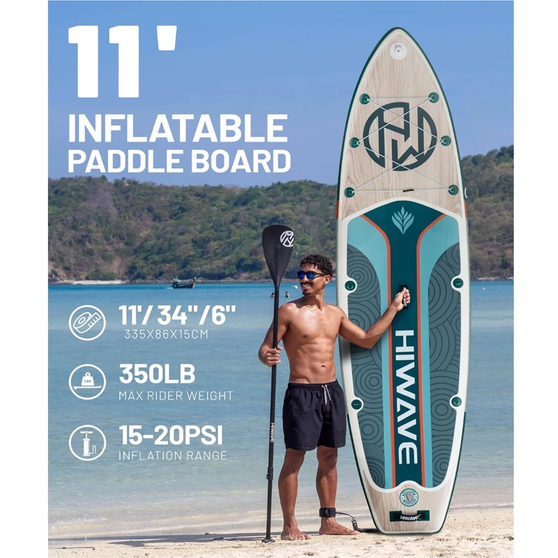 HIWAVE原装品牌SUP桨板站立式充气浆板水上滑板漂流钓鱼路亚休闲