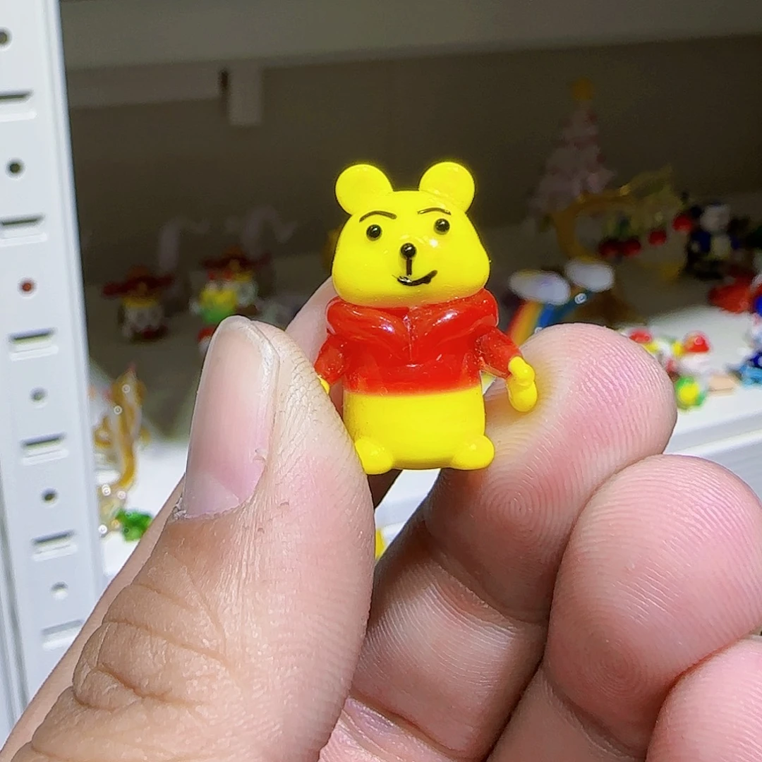 琉璃手工艺品小熊维尼
