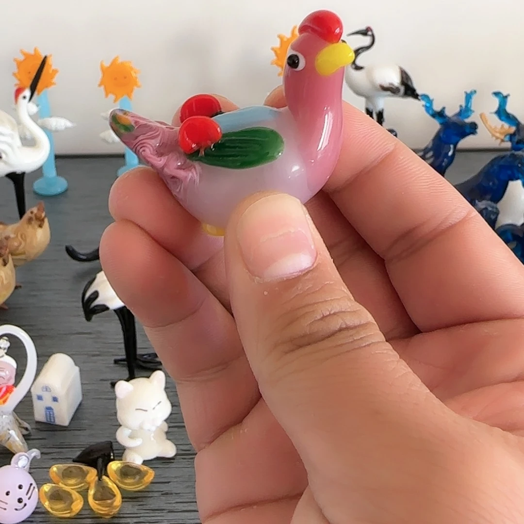 【闪购商品】琉璃手工艺品《**》瑕疵鸳鸯