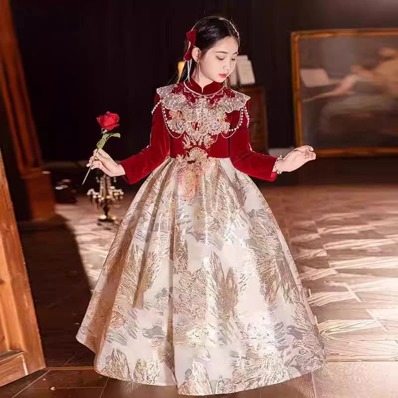 【新年】秋冬新年款生日拜年生日礼服