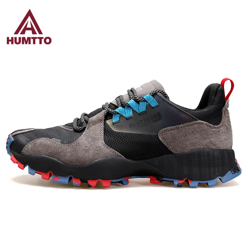 悍途新款正品登山鞋男防滑耐磨轻便徒步透气越野鞋户外大码鞋4546