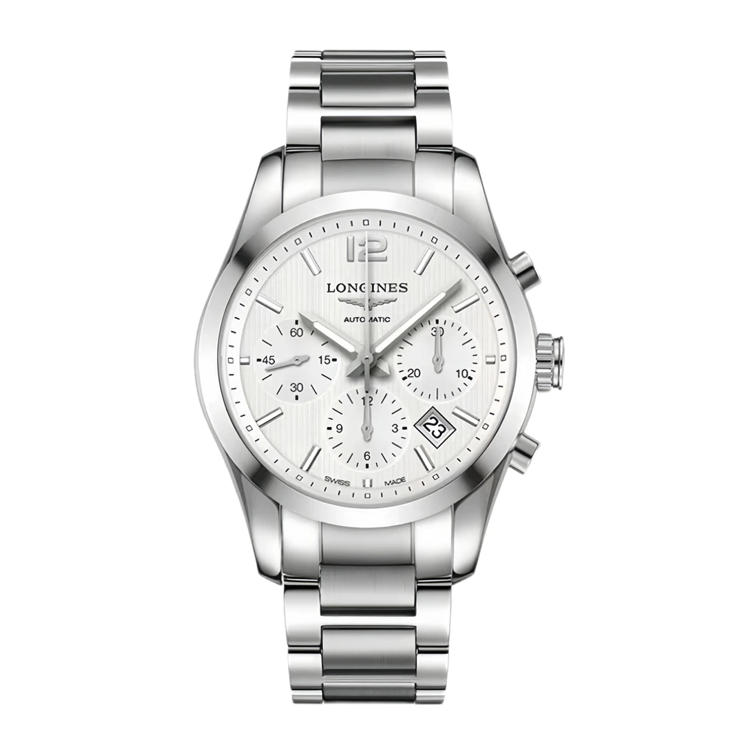99新 Longines/浪琴 余/康铂786条钉数字白/公价25300/表径41气质