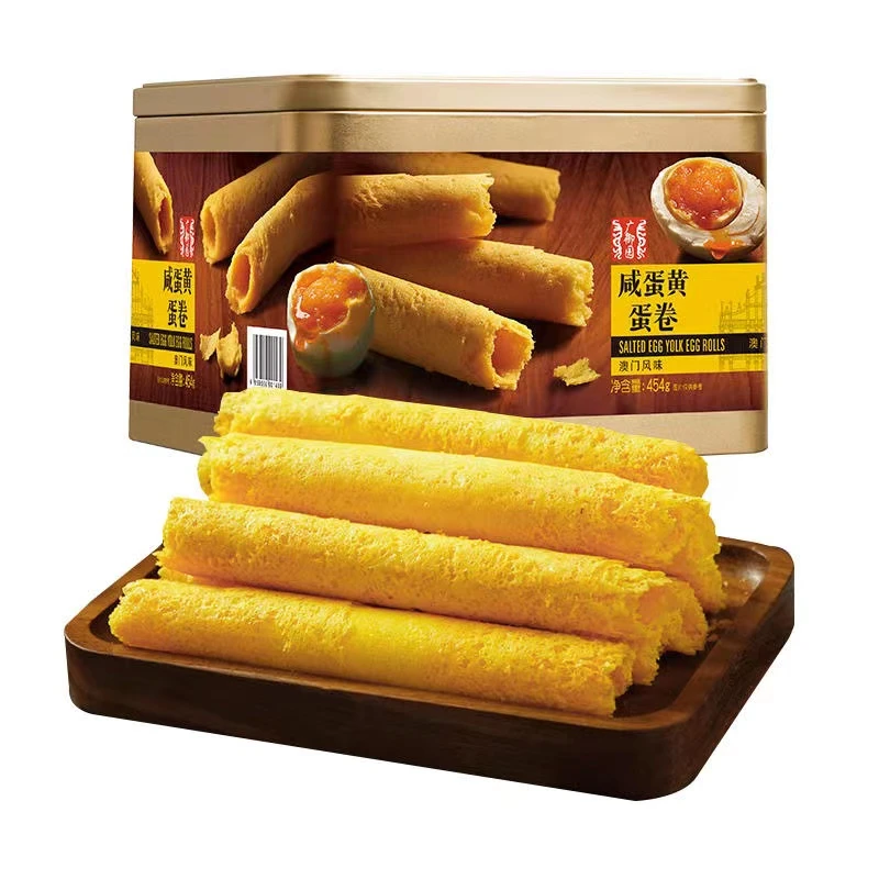 广御园咸蛋黄卷年货节假日送礼佳品【454g/盒】蛋卷零食