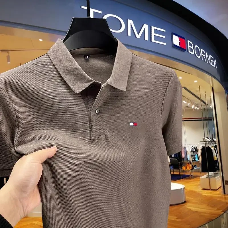 【海外专柜】正品汤米纯棉夏季男士短袖纯棉T恤高档休闲POLO衫百搭