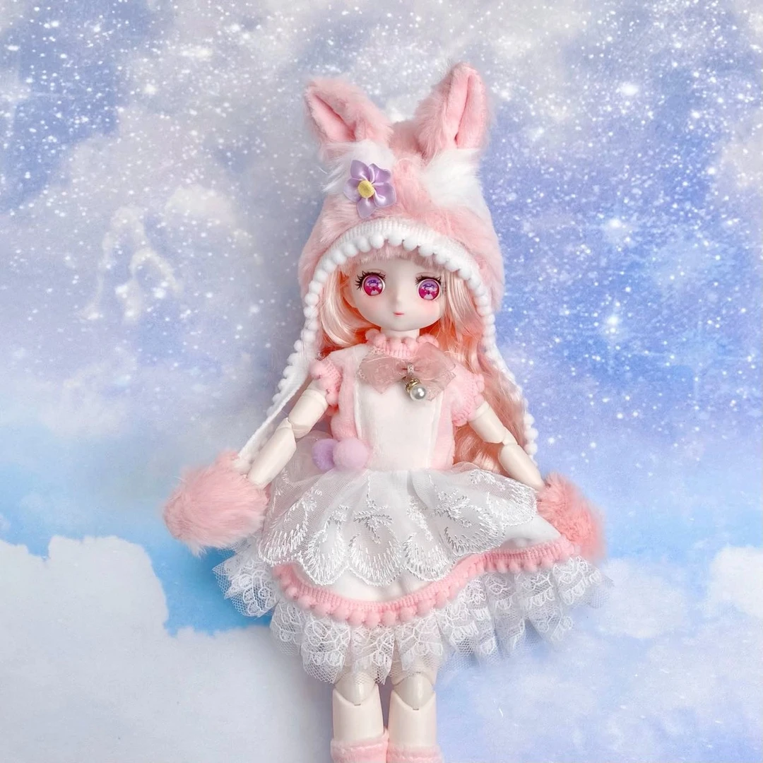 32厘米玲娜会说话芭比娃娃洋娃娃女孩玩具bjd娃娃儿童公主玩具DIY