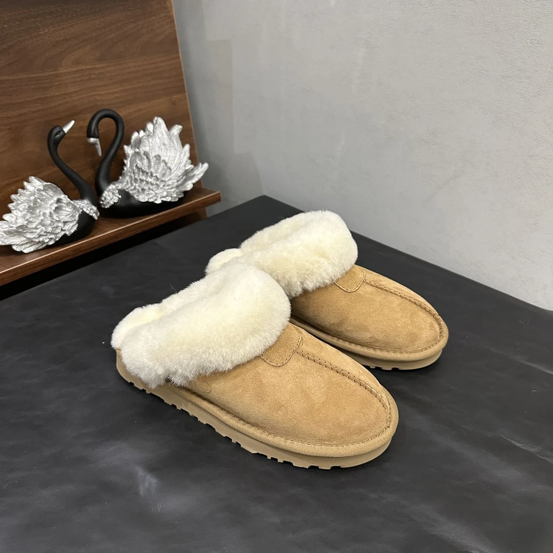 【年底冲刺】星拖常规底2-3公分冬季皮毛一体一脚蹬保暖雪地靴