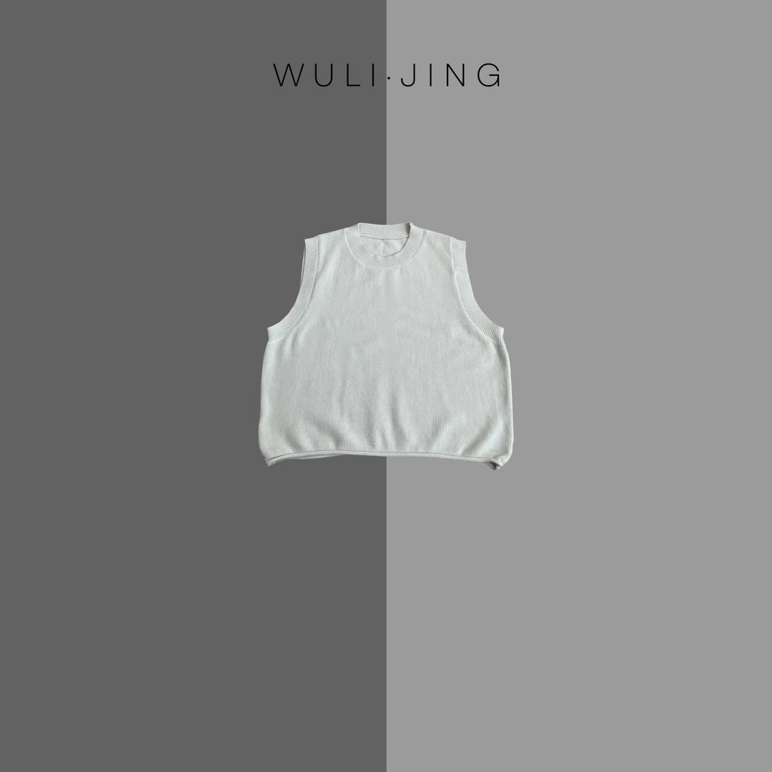 【四色千金】高克重秋冬显瘦遮肉甜美休闲毛衣针织背心