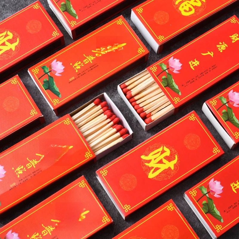 火柴长杆上香佛批发特大号家用高档乔迁结婚高颜值洋火柴普通定制