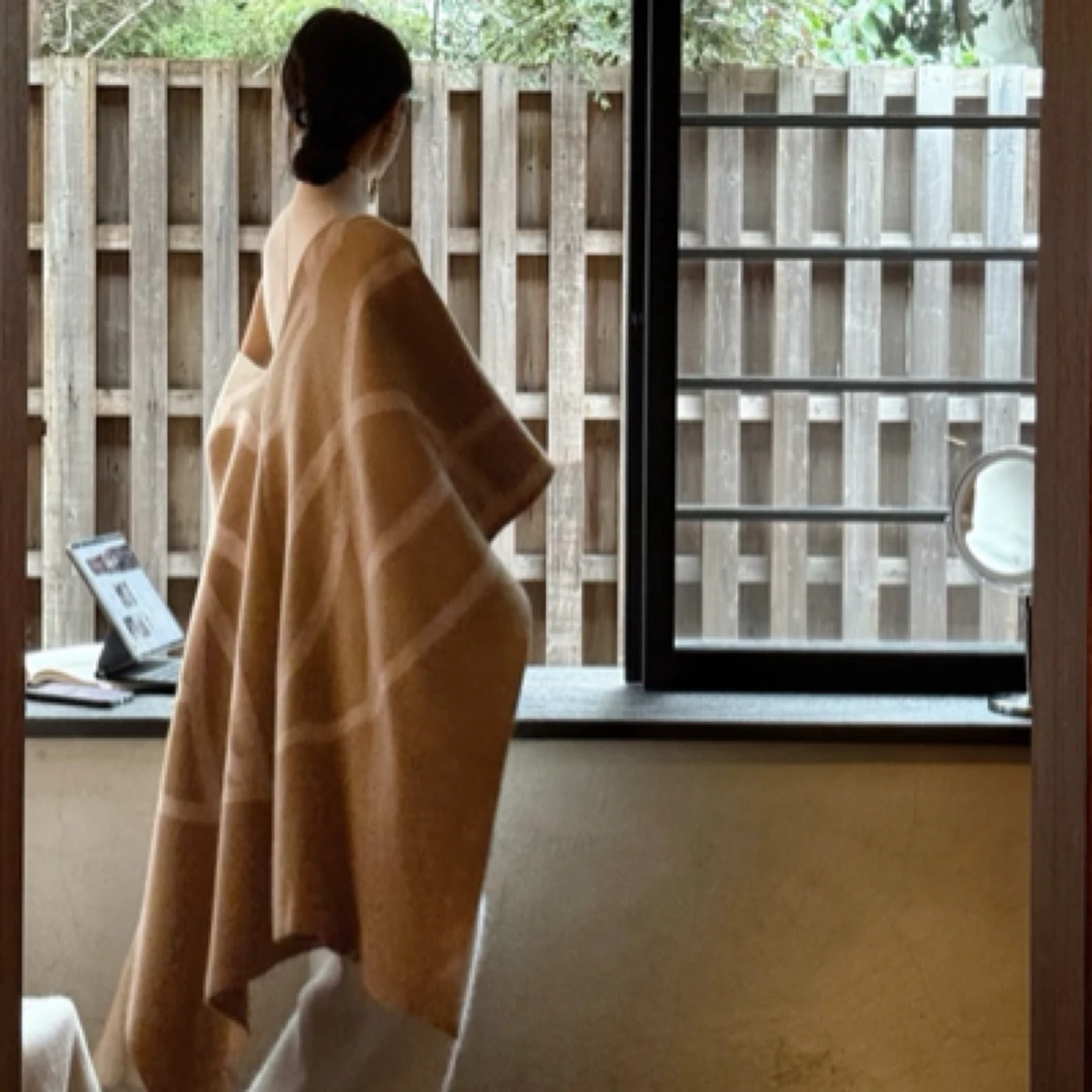 muli沐里毛织披肩外套