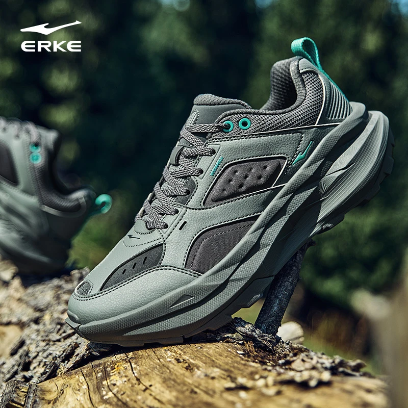 探行丨鸿星尔克橡胶软底防滑跑鞋户外越野鞋51124402221-yl-zf