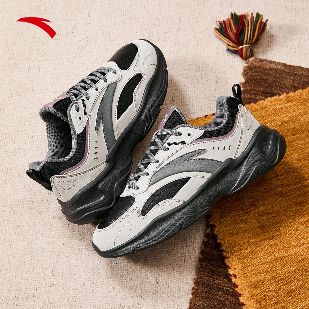 安踏男女休闲鞋低帮2024夏新款革面百搭潮流时尚运动鞋情侣经典