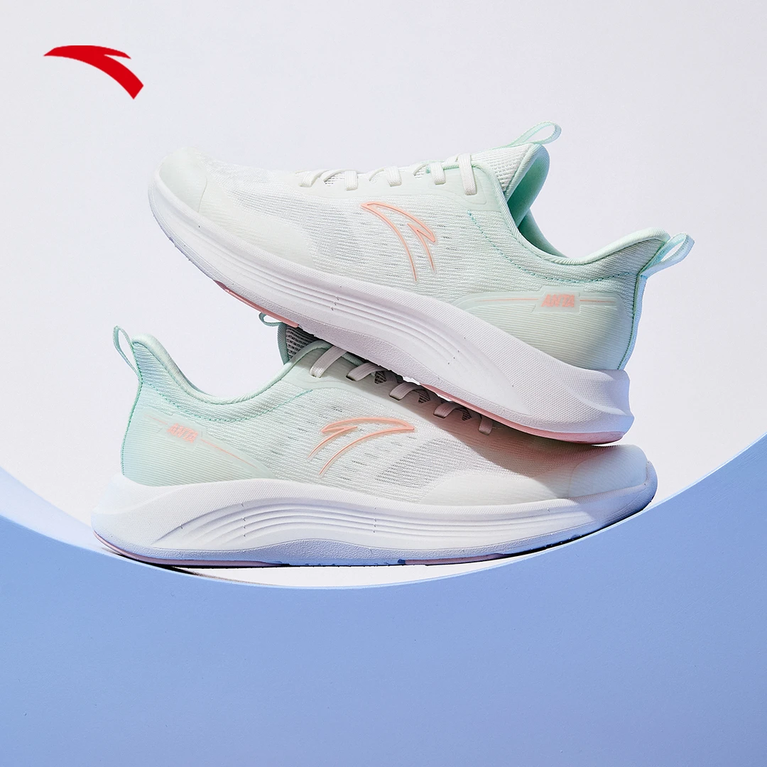 安踏【星云】跑步鞋男女同款春季网面透气运动鞋子学生跳绳慢跑健身