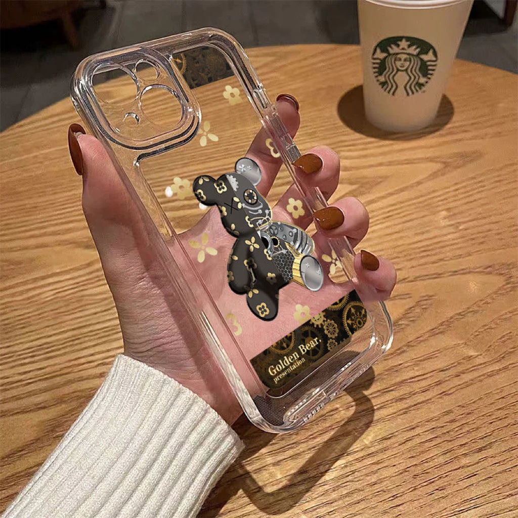 机械熊适用苹果15/14手机壳11iphone13pro女12华为vivo小米oppo