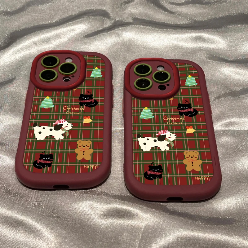 圣诞玩偶适用苹果15/14手机壳11iphone13pro女12华为vivo小米oppo