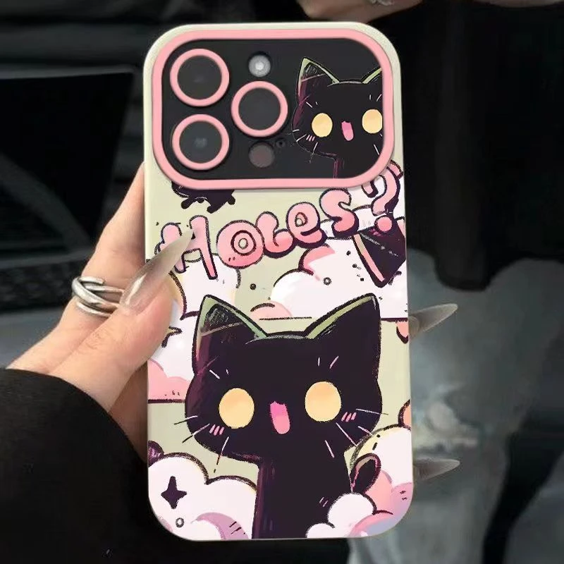 黄眼睛猫适用苹果15/14手机壳11iphone13pro女12华为vivo小米oppo