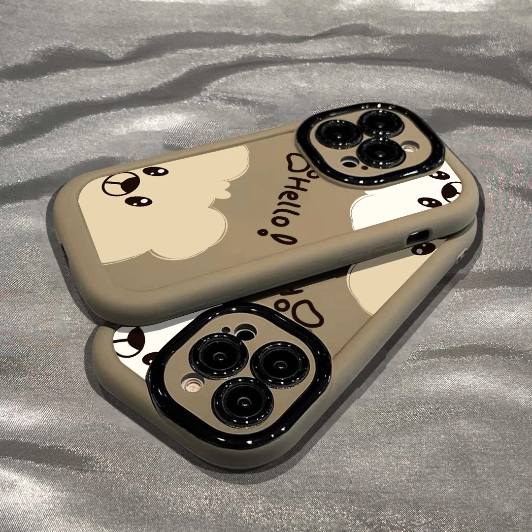 半脸熊适用苹果15/14手机壳11iphone13pro女12华为vivo小米oppo
