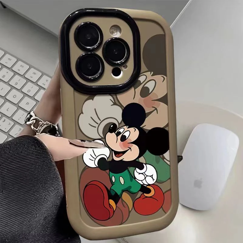 大步米奇适用苹果15/14手机壳11iphone13pro女12华为vivo小米oppo