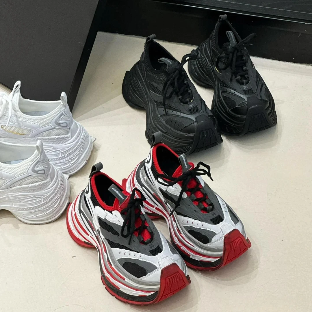 16XL厚底增高炸街老爹鞋男女2025秋季新款网面拼色运动休闲鞋潮鞋