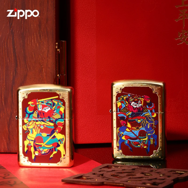 ZIPPO打火机原版门神秦叔宝-尉迟恭盔甲国风限量版中秋礼TC8701TZ