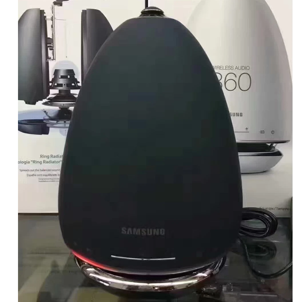 95新  【外观瑕疵 不存电】介意慎拍 三星小巨蛋蓝牙音箱 360度