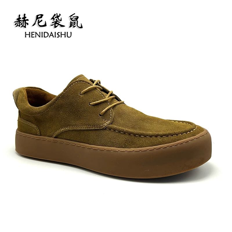 HENIDAISHU/赫尼袋鼠时尚舒适气质男士工装鞋春季新款休闲鞋830