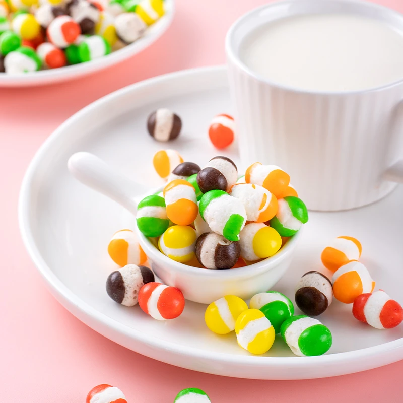 小鹤同学 冻干糖果彩虹糖网红儿童休闲解馋零食酥脆可爱美味酸甜