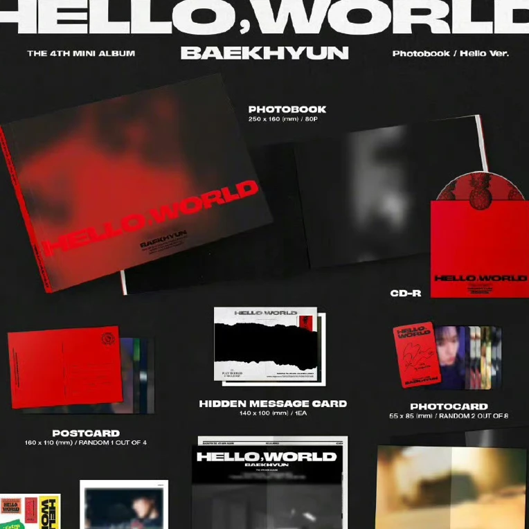 【年后发货】边伯贤solo4 新专回归 bolo4  hello，world