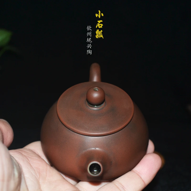 广西钦州坭兴陶小品壶纯手工茶具小容量100ml
