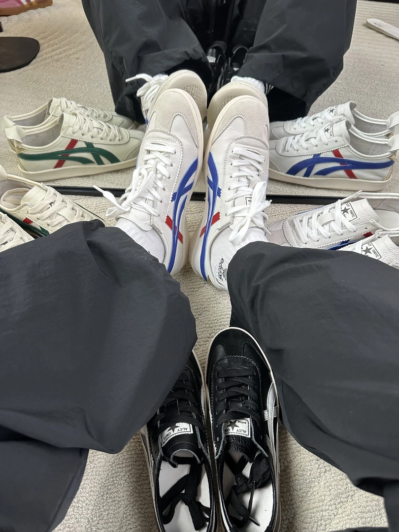 头层牛皮经典色德训鞋女黑白色百搭透气休闲鞋情侣款复古平底鞋