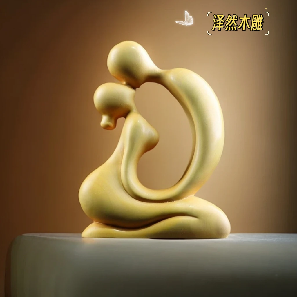 520送礼物爷爷的爱人装饰品雕刻简爱家居创意客厅摆件高档小摆件