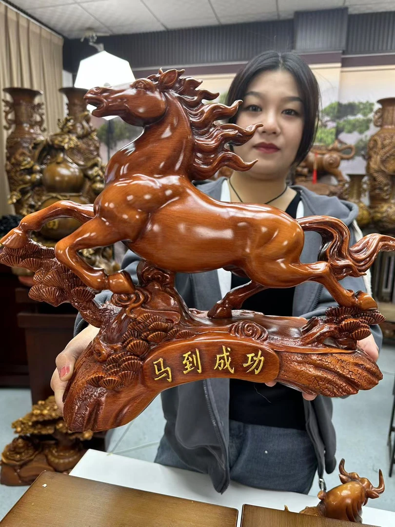 马到成功摆件书房桌面装饰摆件 长27cm   SPB