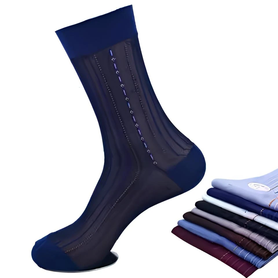 【三双装】男士锦纶丝袜老式丝袜老式尼龙爸爸袜子