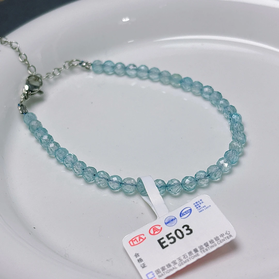【阿波严选】天然蓝托帕手链-E503