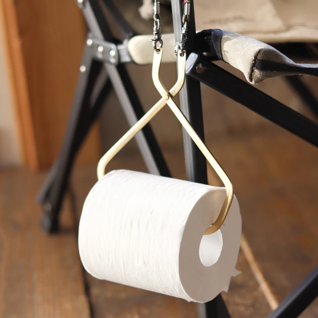 Post General黄铜卫生间纸巾架厕所免打孔卷纸架户外擦手纸架