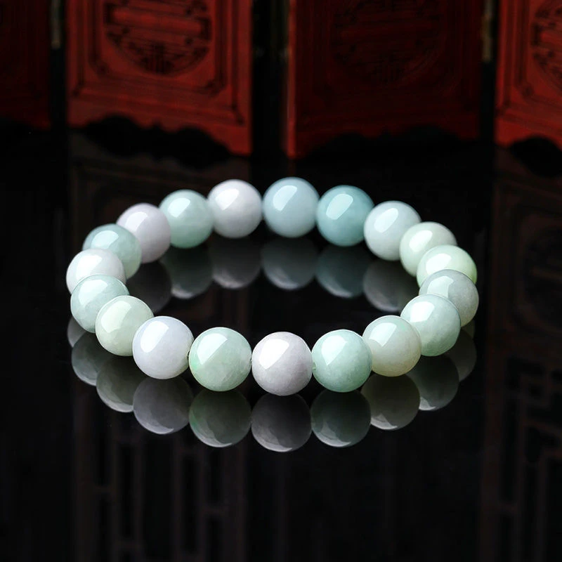 天然翡翠材质手串多样性发其一