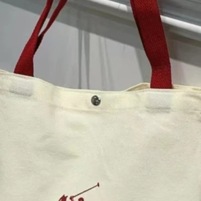 6月10号清发3个！红字母帆布袋NO.退NO.换