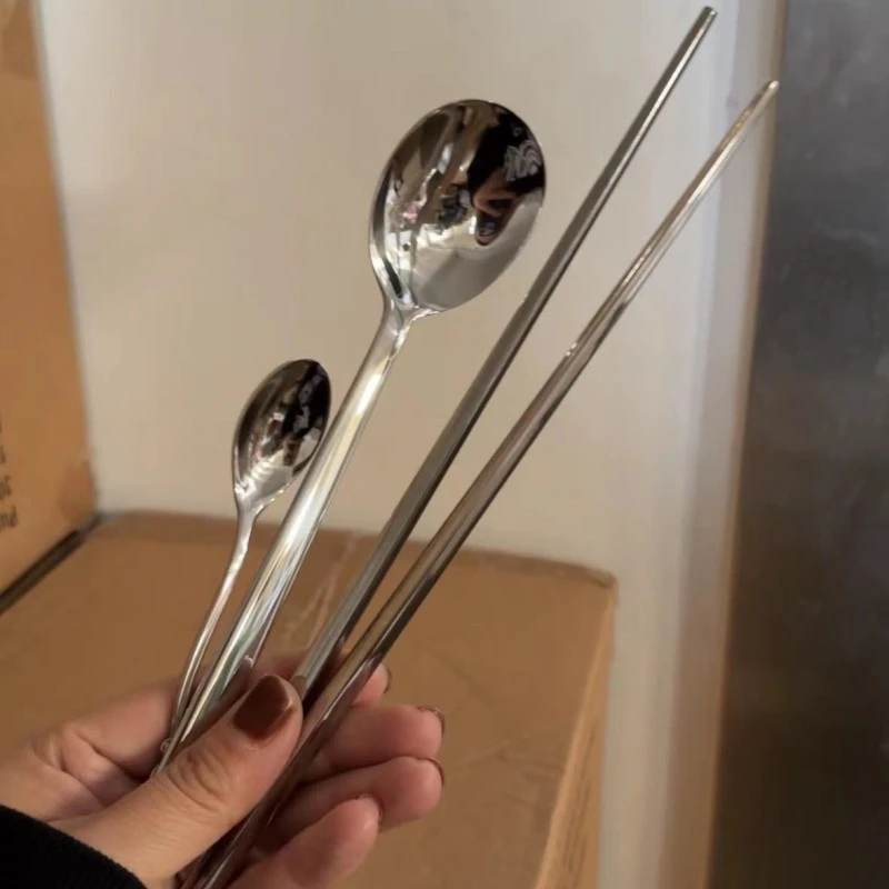 3月14号—13号大号勺子 不锈钢大号勺子筷子