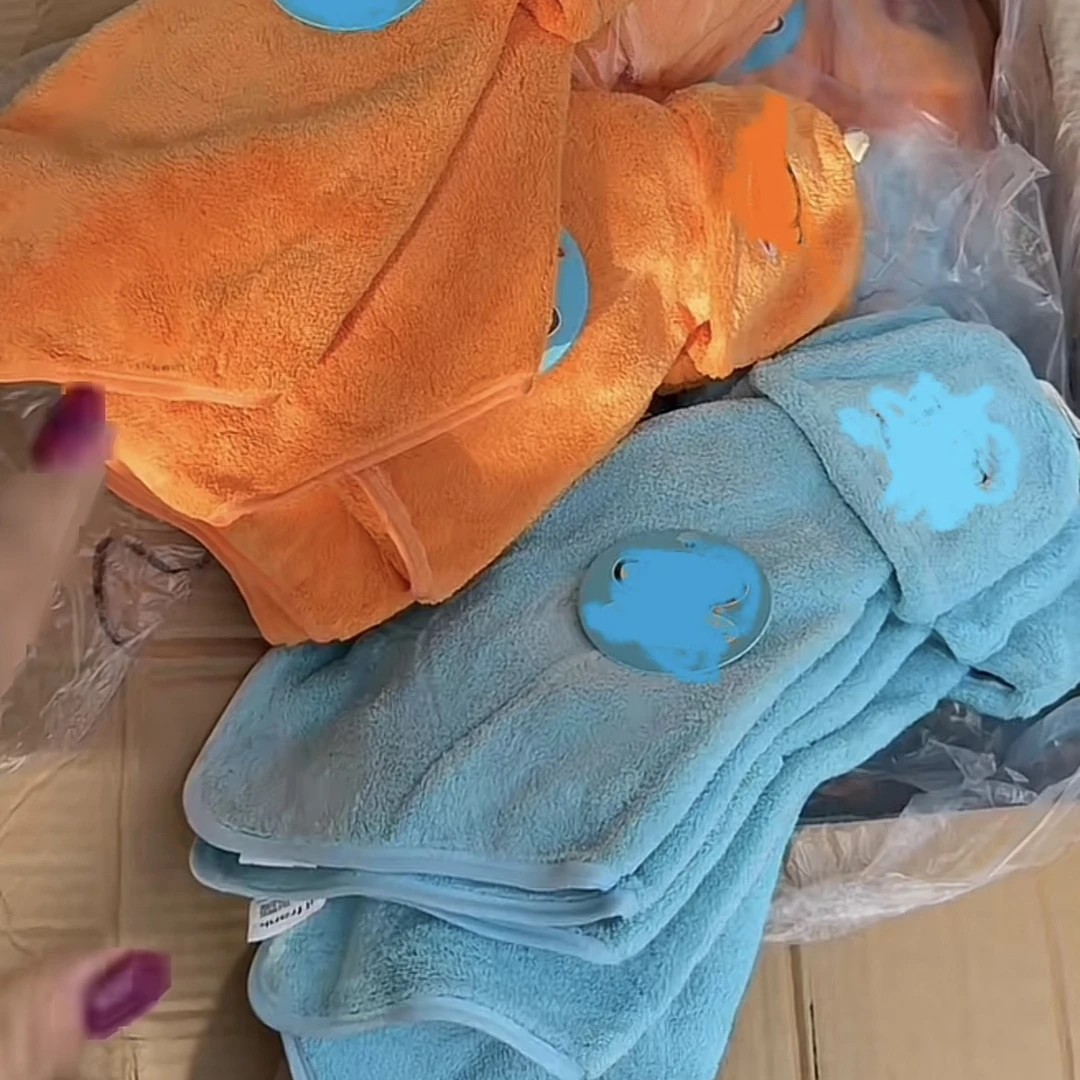 10月23号清发3条！卡通猴子擦手巾橘色多