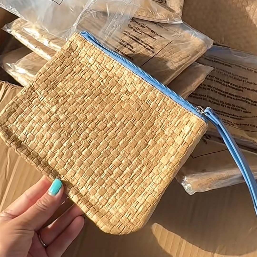 7月21号清发3个！手提编织收纳包19X15CM NO.退NO.换