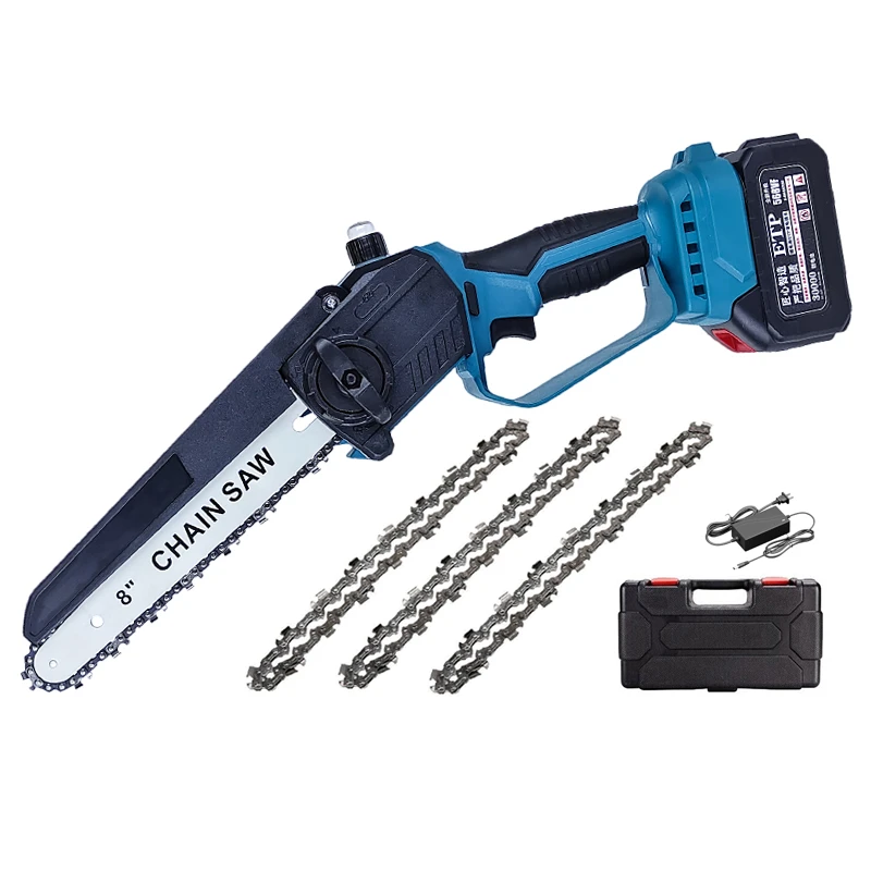 锂电锯8寸单手锯园林果树修枝锯毛竹锯桑树大功率无刷电机