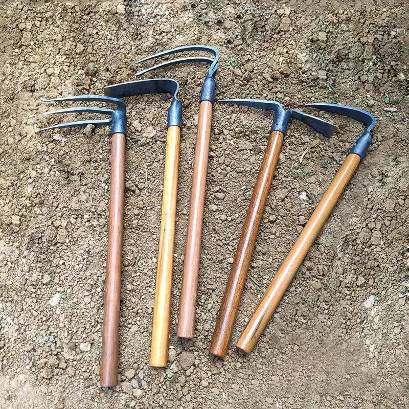 户外全钢多用锄头除草种菜开荒农具家用挖土种花神器挖笋专用工具