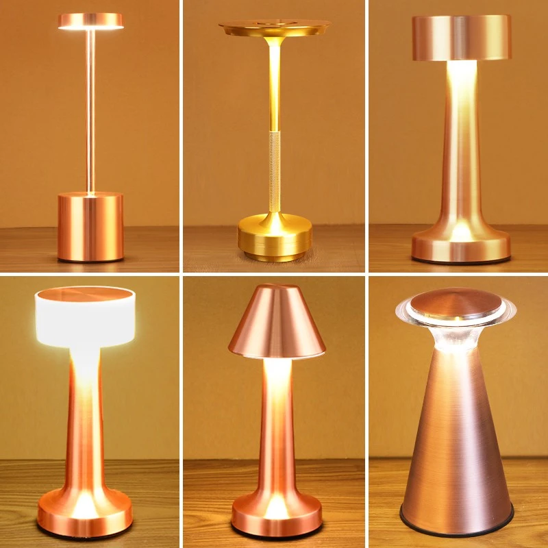 酒吧台灯桌面小夜灯充电户外音乐餐厅桌灯复古酒吧灯清吧氛围灯
