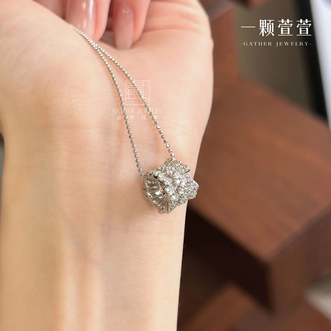 吊坠925银锆石 【路通 】一颗萱萱 小裙摆吊坠(不含链) 390913精致