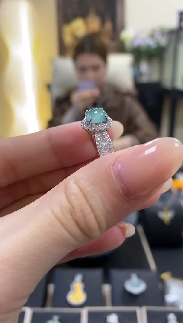 【闪购商品】翡翠戒指银S925镶嵌多样性一件发货