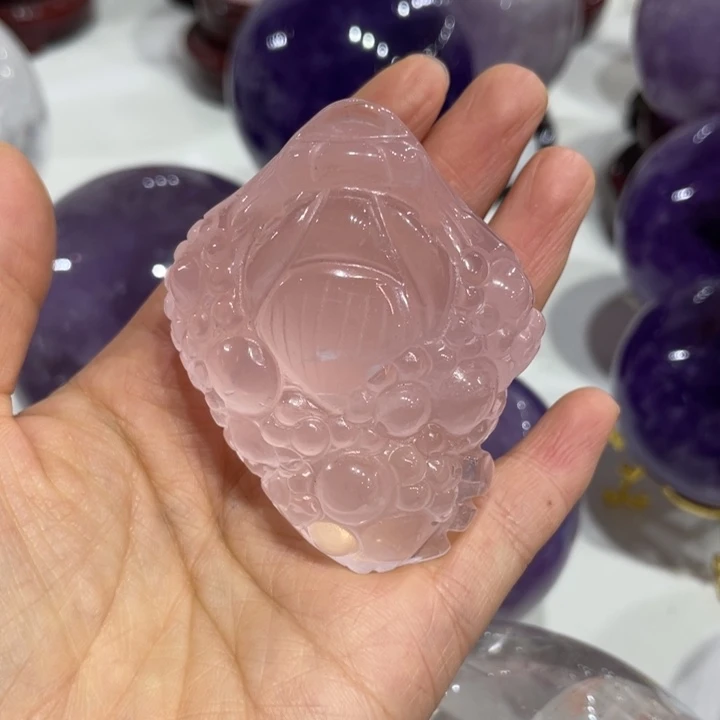 水晶摆件未镶嵌娃**h