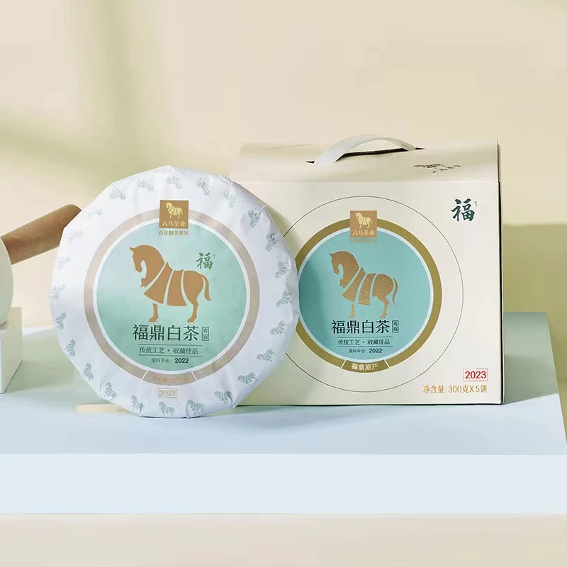 福系列——寿眉2年五子饼300克一瓶