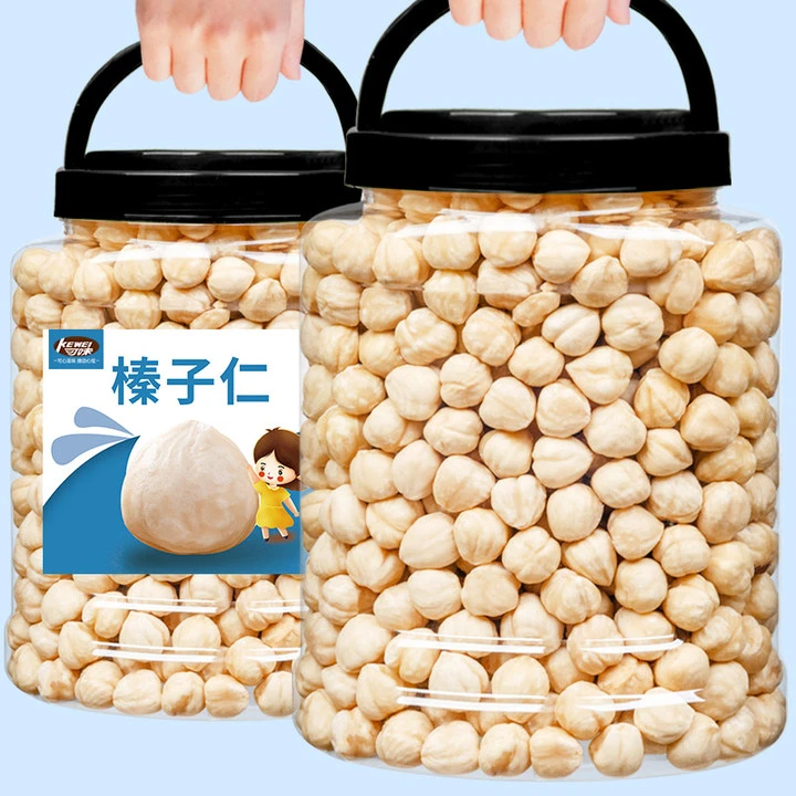 原味大榛子仁罐装无壳榛子香脆饱满每日坚果仁办公室解馋休息零食