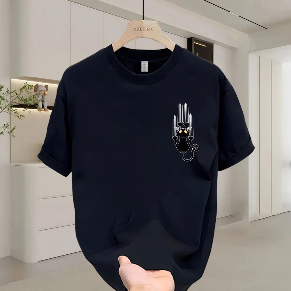 深惠南美式痞帅重磅短袖T恤青年男女百搭款夏季ins潮牌街头圆领上