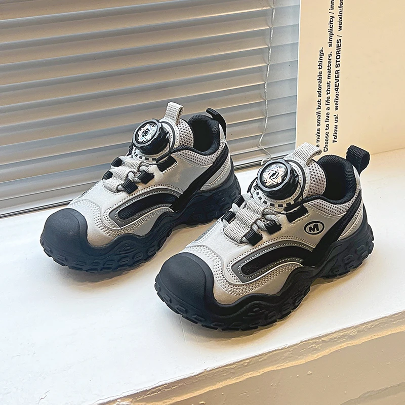 【断码】2024秋季男童软底休闲鞋女童中大童透气运动鞋6299